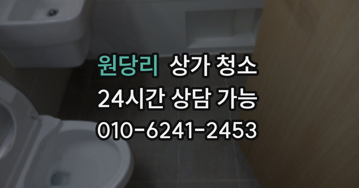 원당리 상가 청소