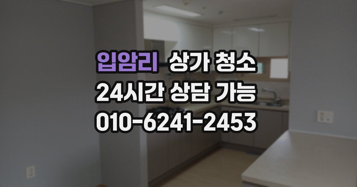 입암리 상가 청소