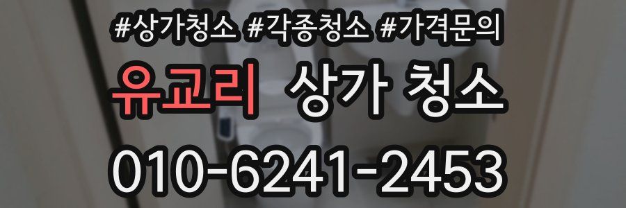 유교리 상가 청소