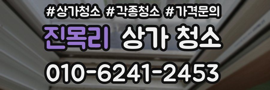 진목리 상가 청소