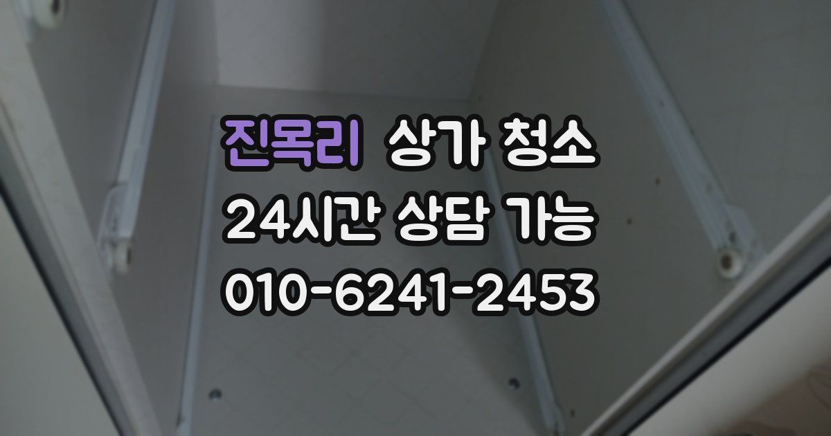 진목리 상가 청소