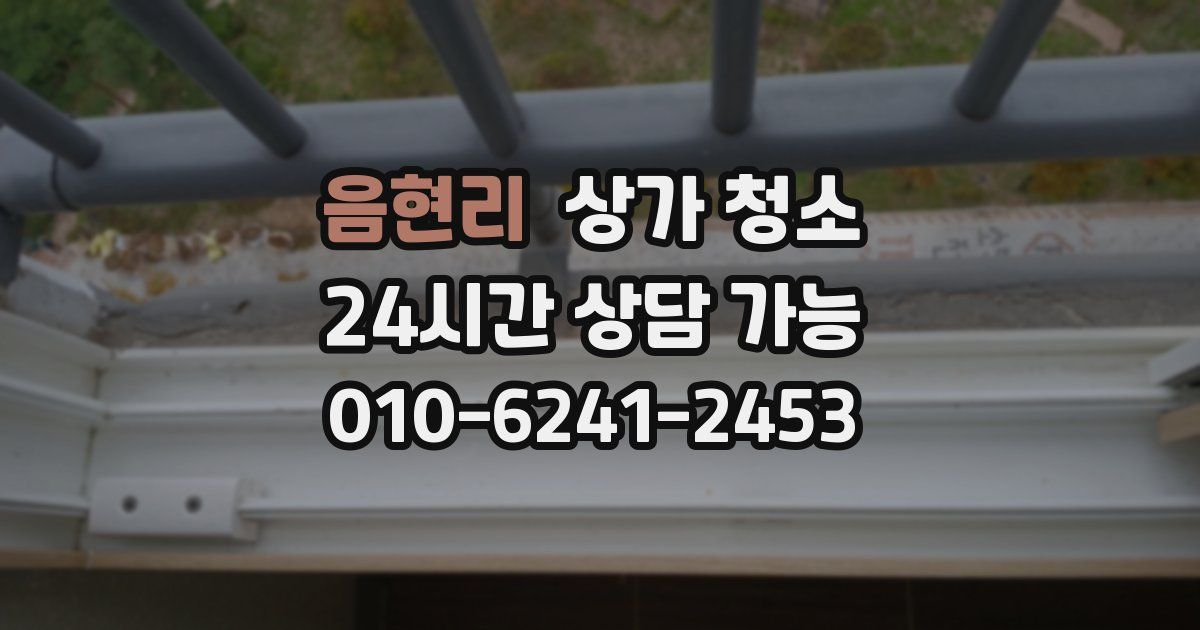 음현리 상가 청소