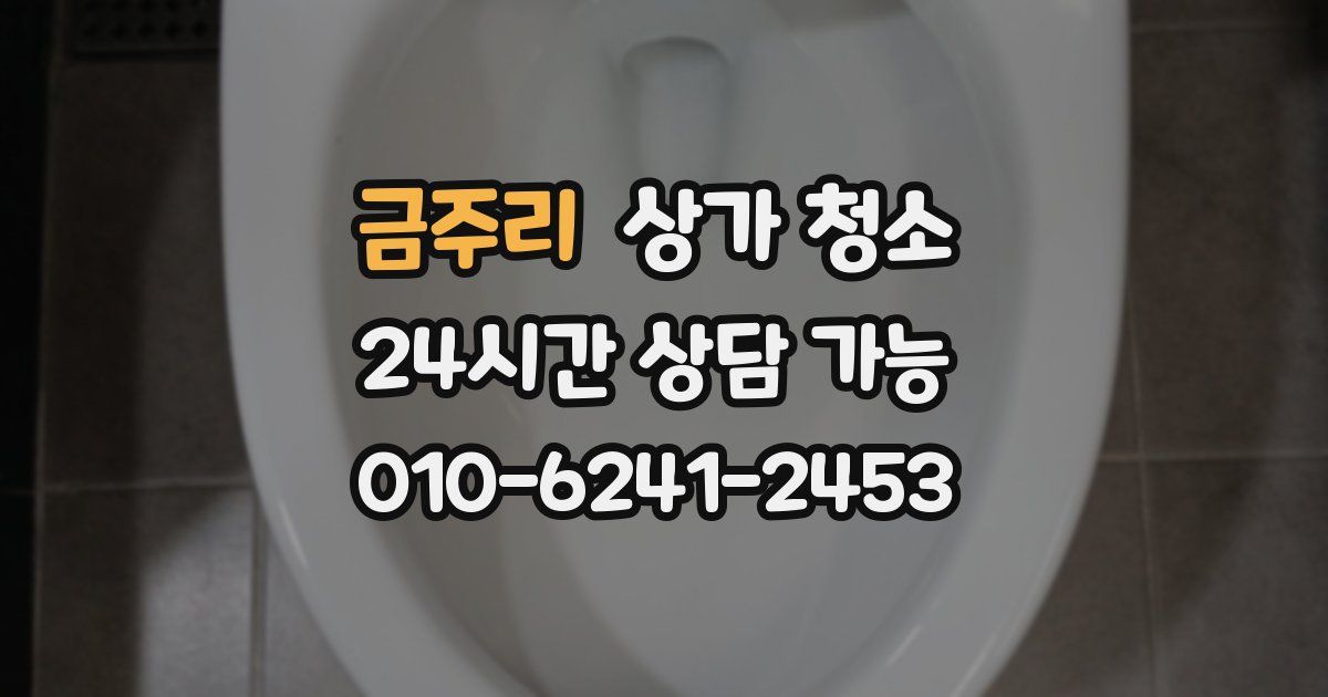 금주리 상가 청소