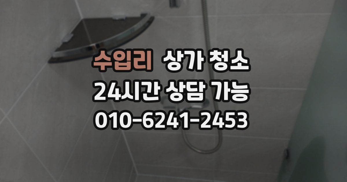 수입리 상가 청소