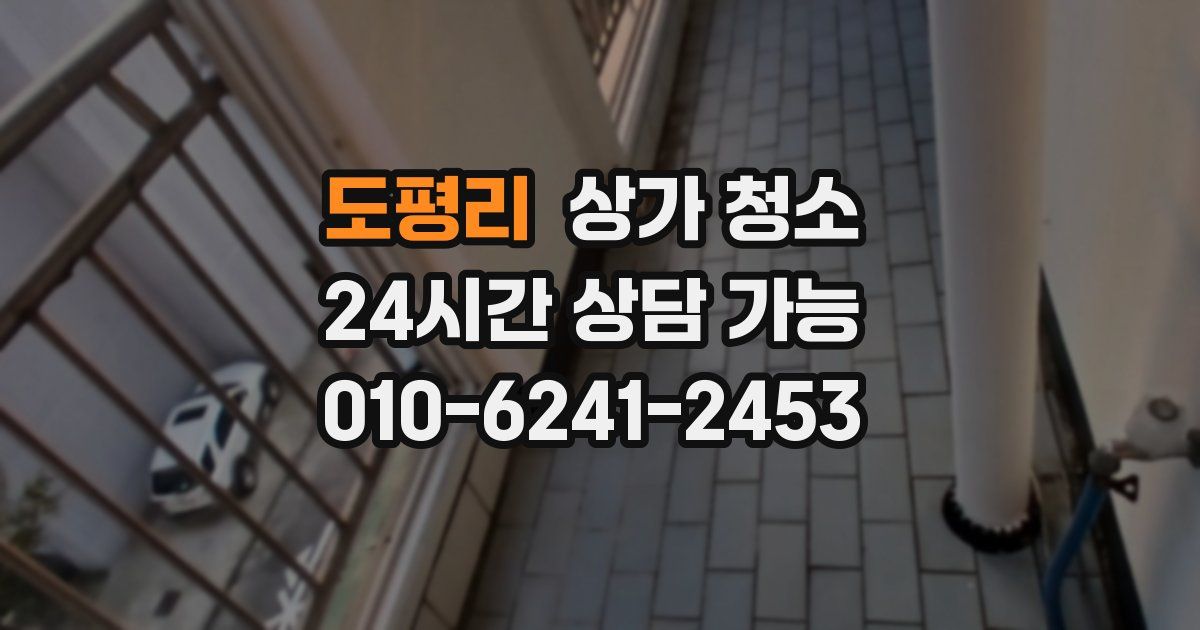 도평리 상가 청소