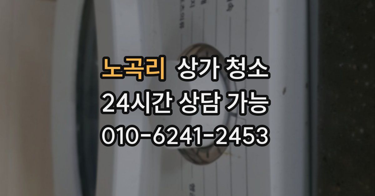 노곡리 상가 청소