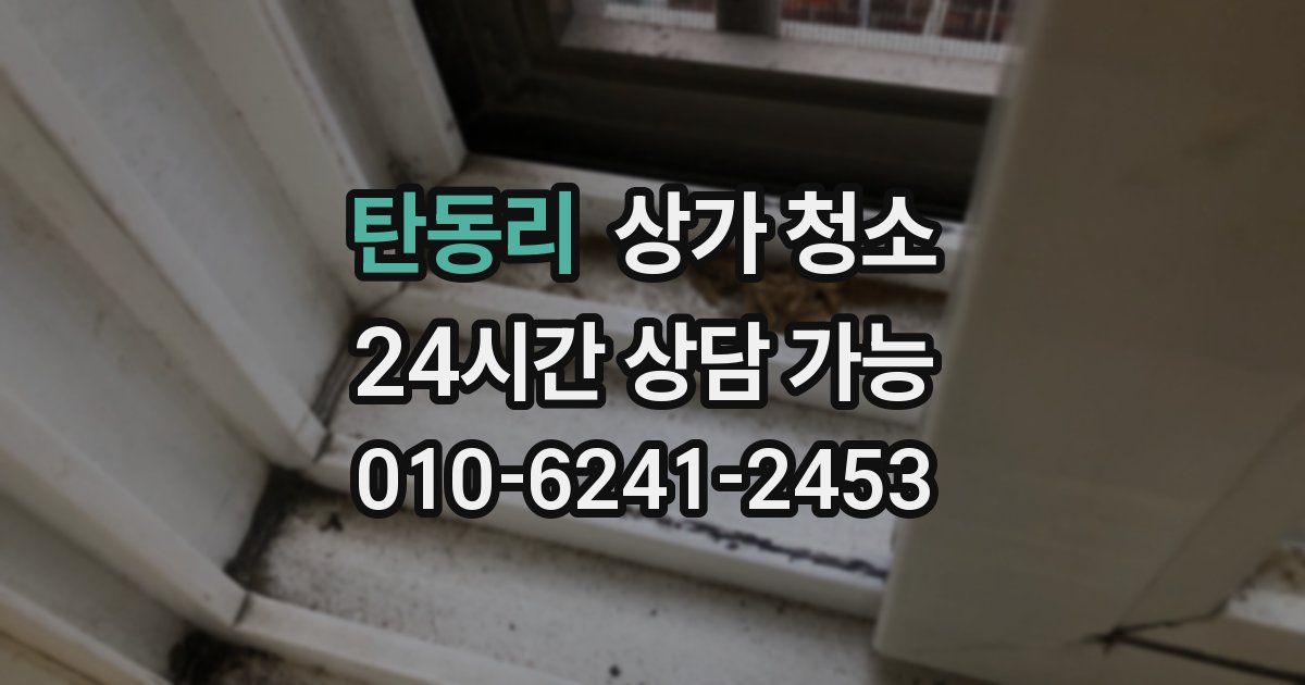 탄동리 상가 청소