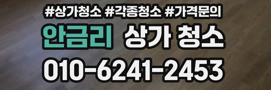 안금리 상가 청소