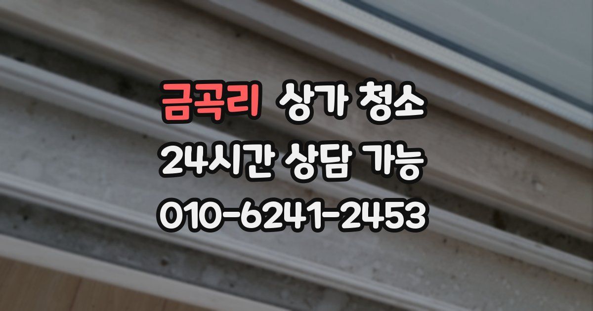 금곡리 상가 청소