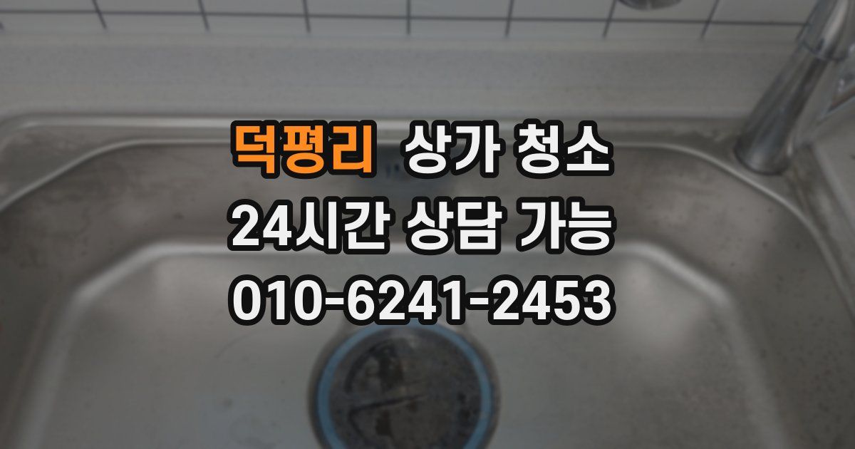 덕평리 상가 청소
