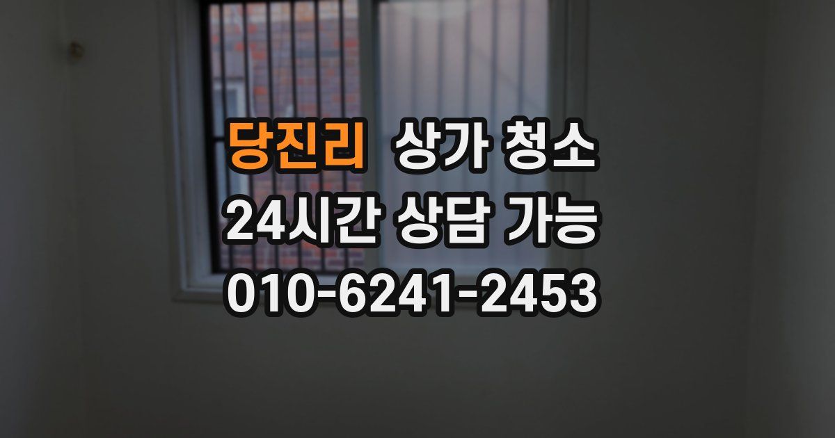 당진리 상가 청소