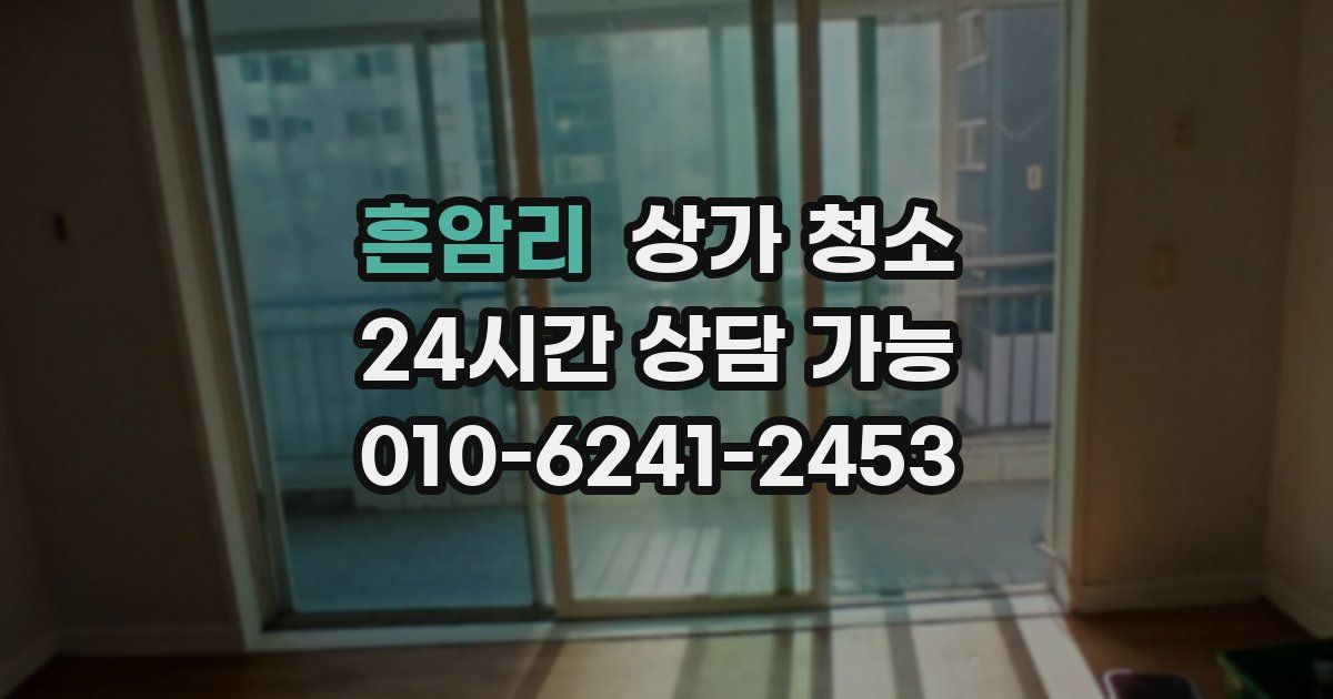흔암리 상가 청소