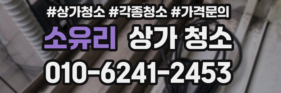 소유리 상가 청소