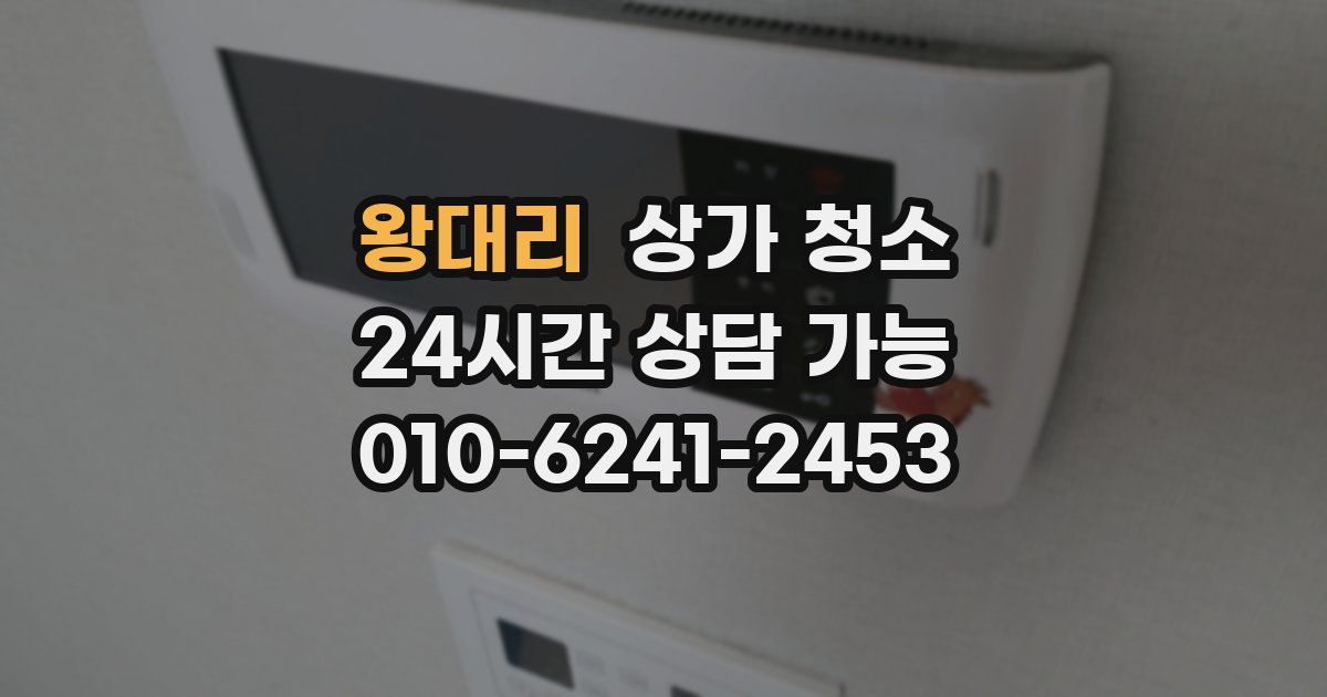 왕대리 상가 청소