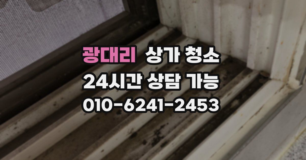 광대리 상가 청소