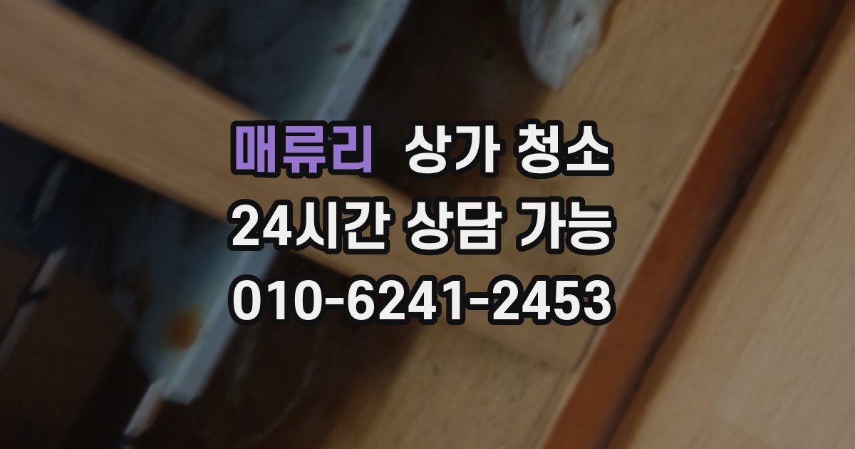 매류리 상가 청소