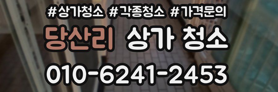 당산리 상가 청소
