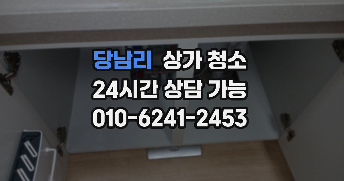 당남리 상가 청소