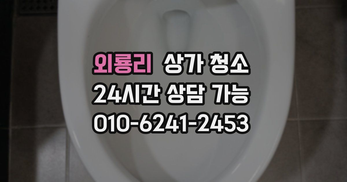 외룡리 상가 청소