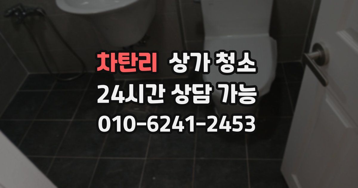 차탄리 상가 청소