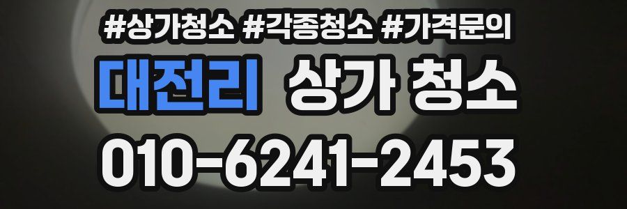 대전리 상가 청소