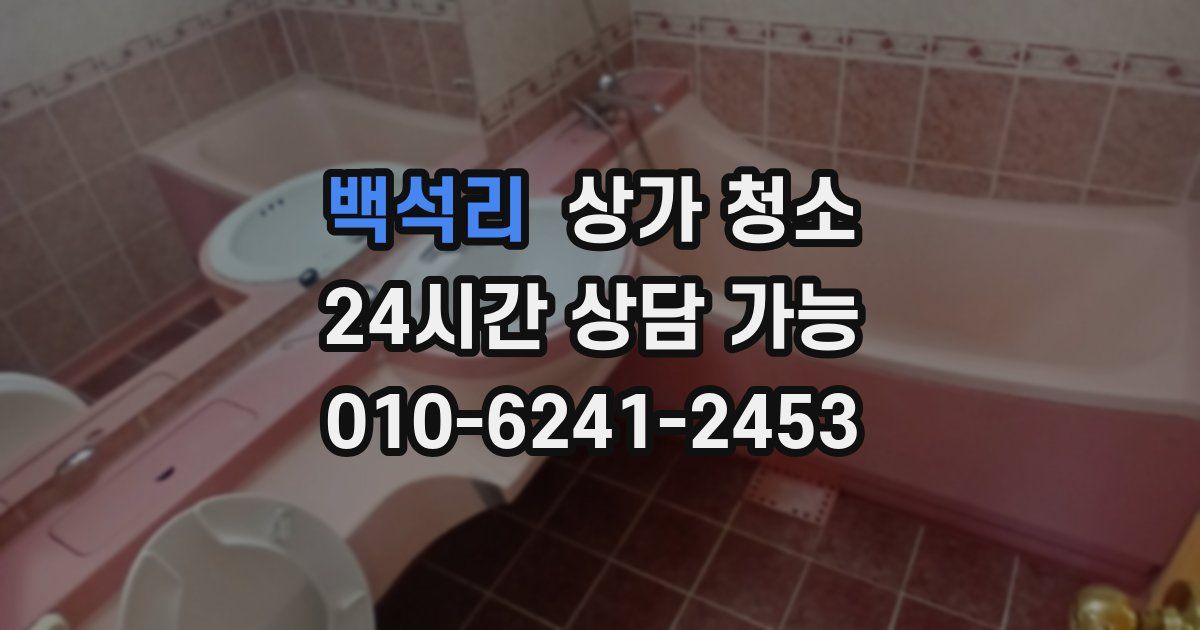 백석리 상가 청소