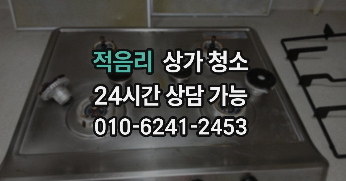적음리 상가 청소