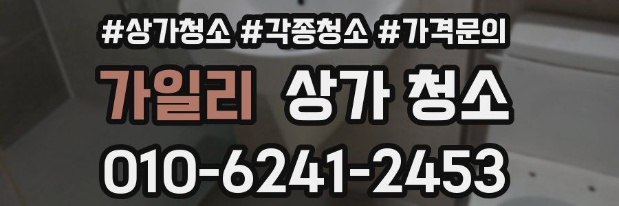 가일리 상가 청소