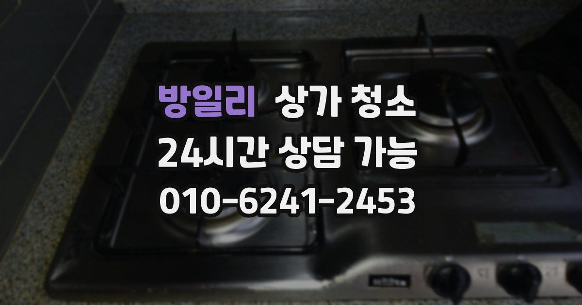 방일리 상가 청소