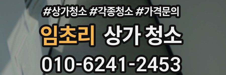 임초리 상가 청소