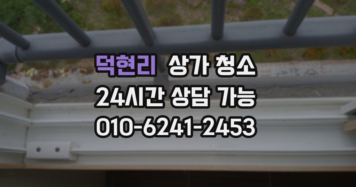덕현리 상가 청소
