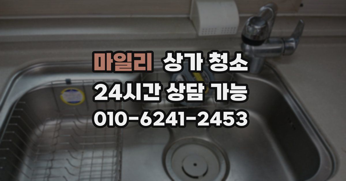 마일리 상가 청소