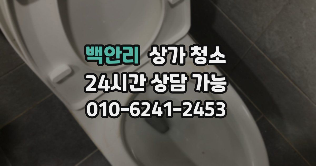 백안리 상가 청소