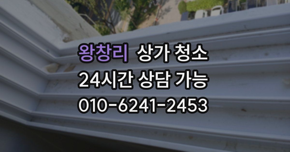 왕창리 상가 청소