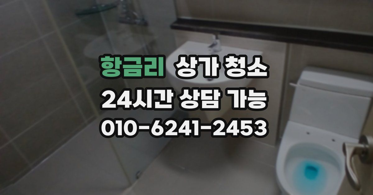 항금리 상가 청소