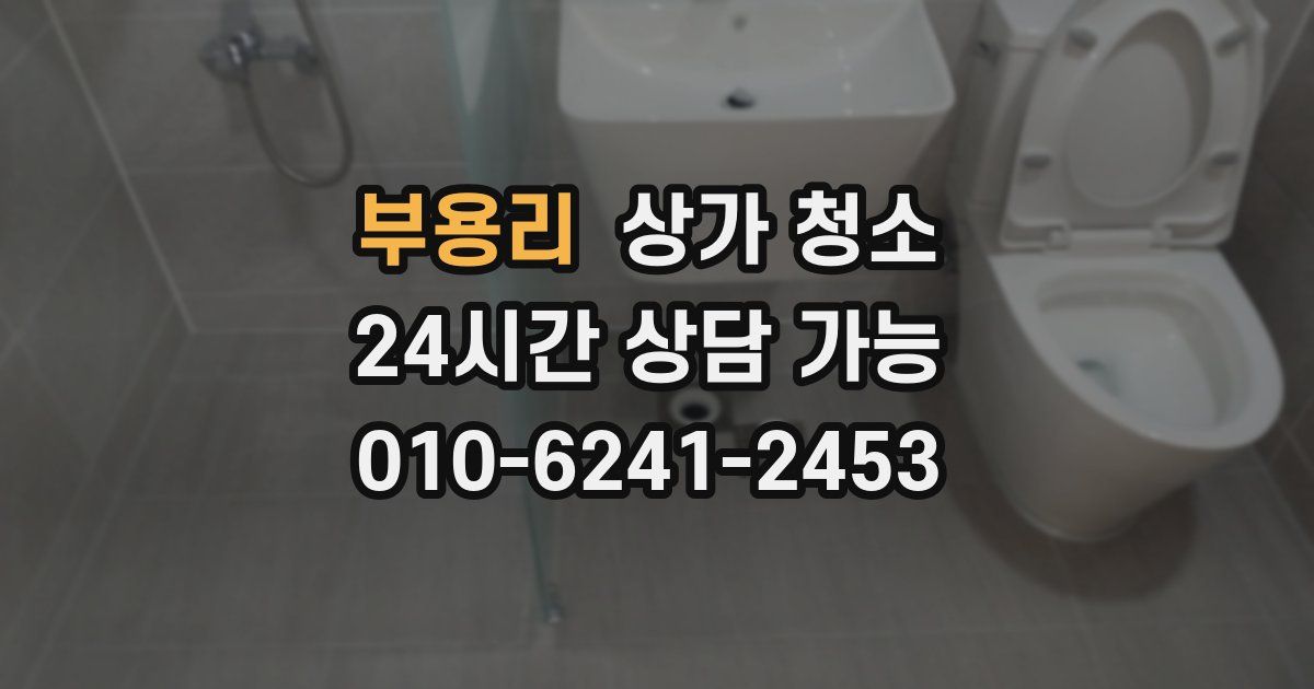 부용리 상가 청소