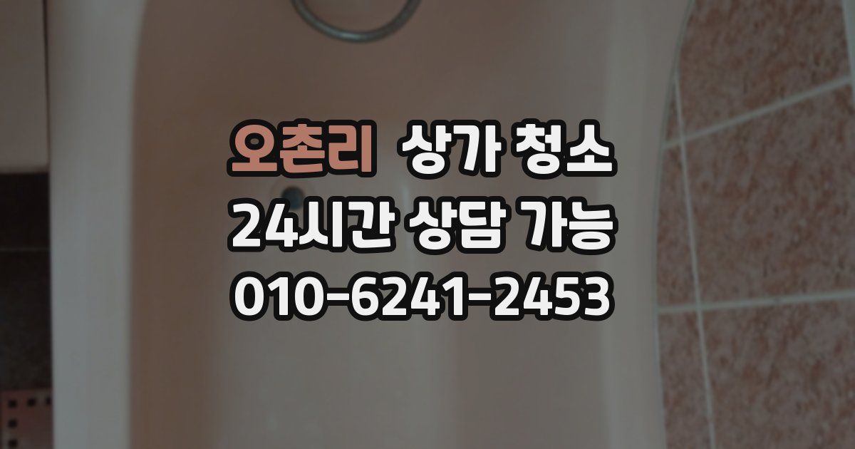 오촌리 상가 청소
