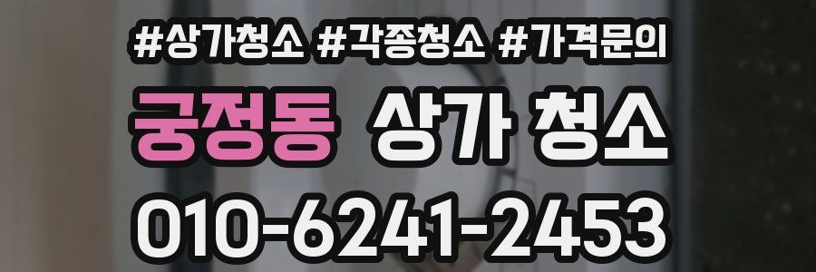 궁정동 상가 청소