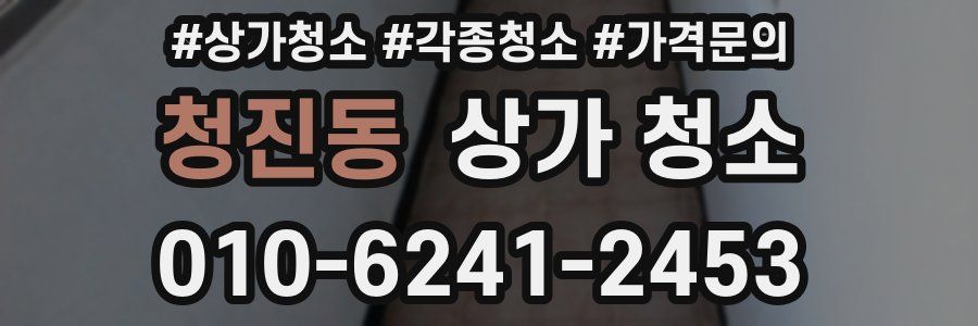 청진동 상가 청소