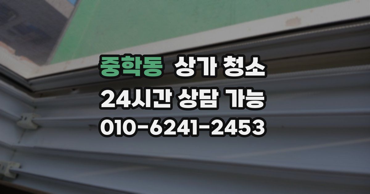 중학동 상가 청소