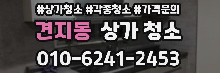 견지동 상가 청소