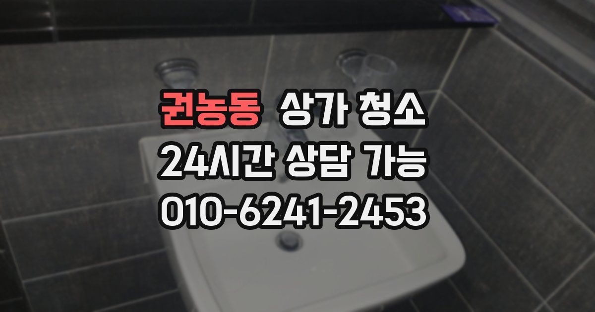 권농동 상가 청소