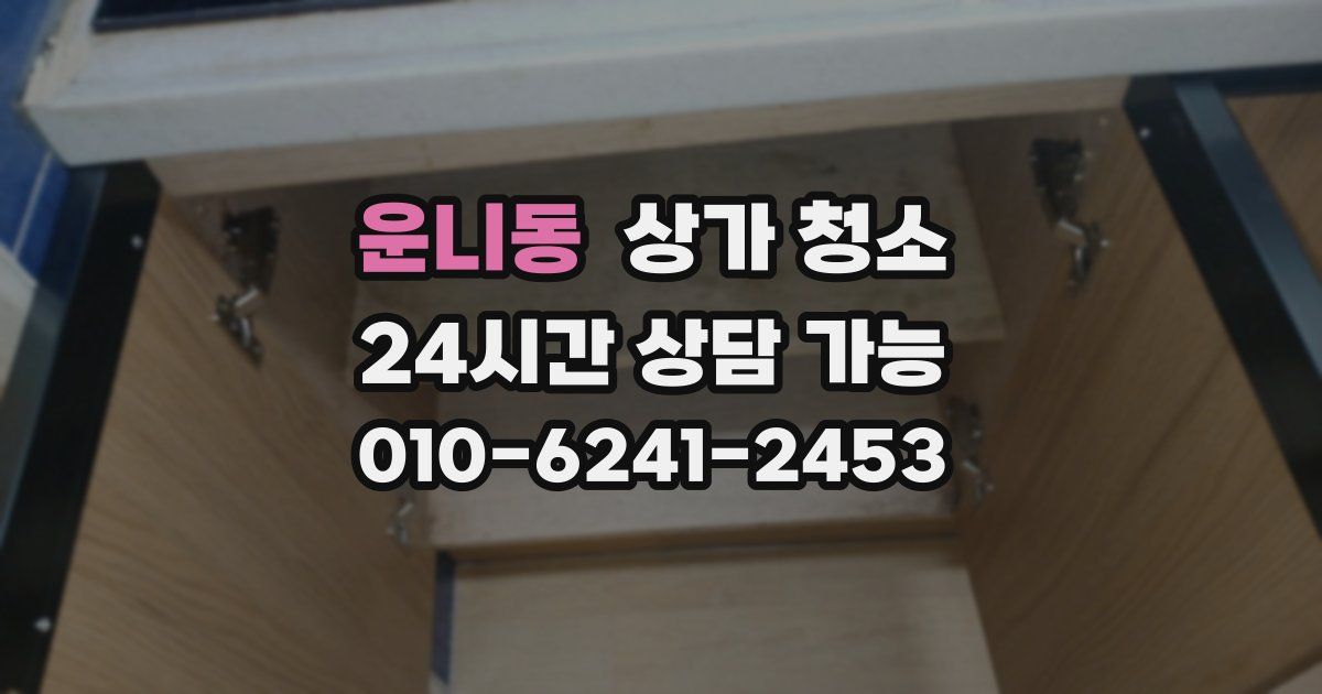 운니동 상가 청소