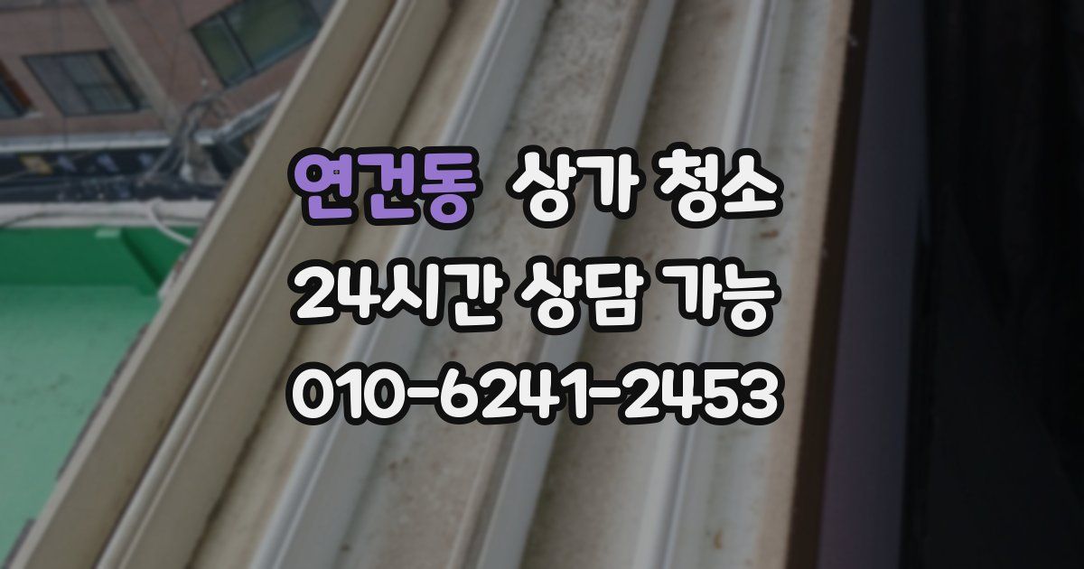 연건동 상가 청소