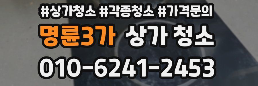 명륜3가 상가 청소