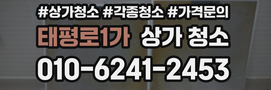 태평로1가 상가 청소