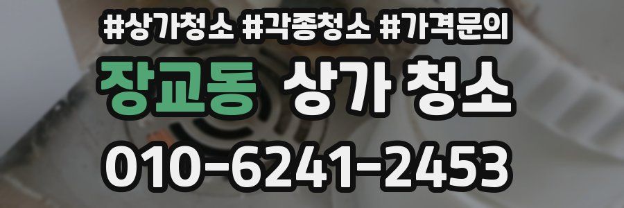 장교동 상가 청소