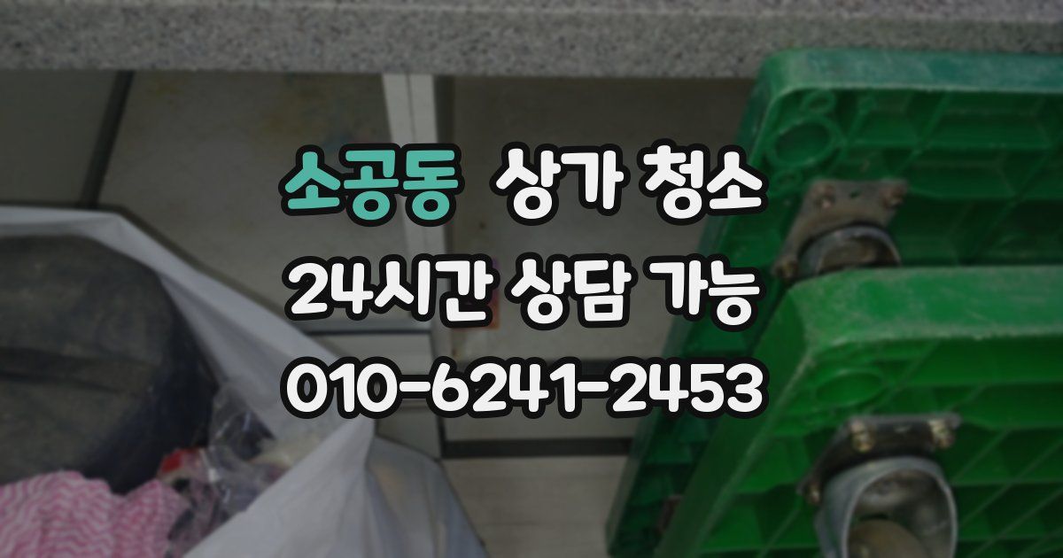 소공동 상가 청소