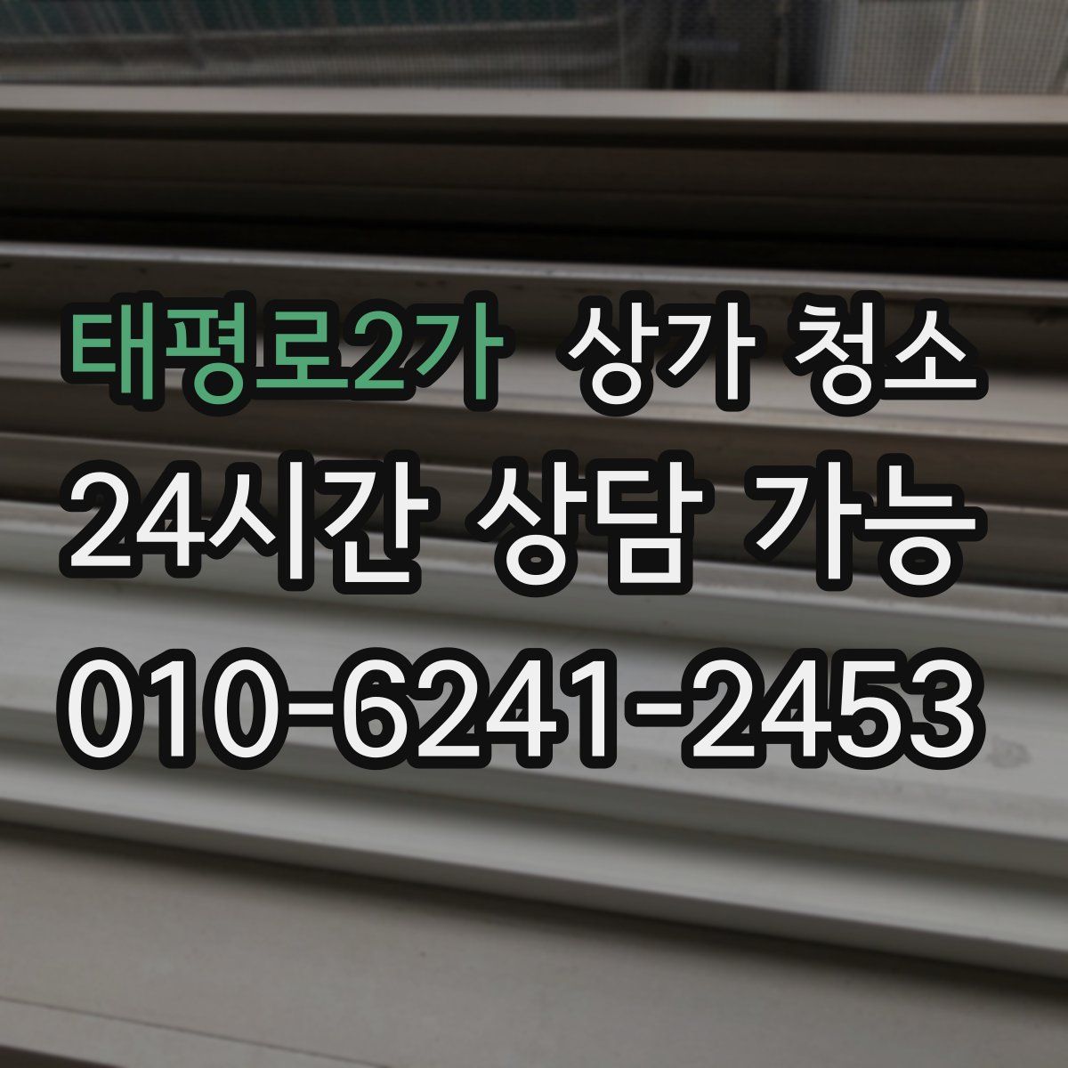 태평로2가 상가 청소