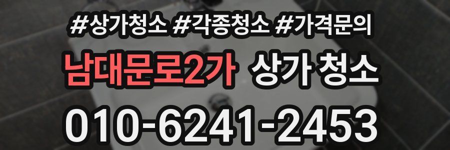 남대문로2가 상가 청소